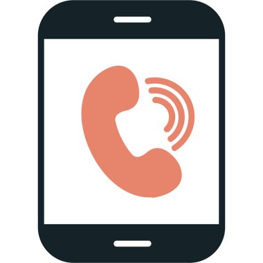 Telefon Çağrısı Düz Vektör Simgesi