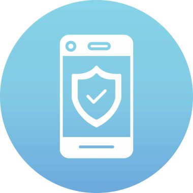 Cep telefonu. Web simgesi basit illüstrasyon