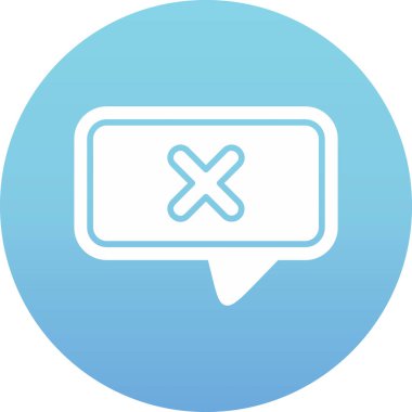 Yumuşak mavi arkaplanda izole edilmiş modayı iptal et.