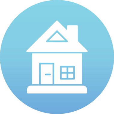 Ev. Web simgesi basit illüstrasyon