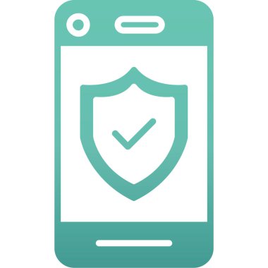 Cep telefonu simgesi, vektör illüstrasyonu