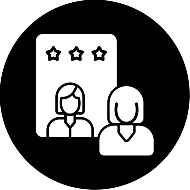 Reyting. Web simgesi basit tasarım