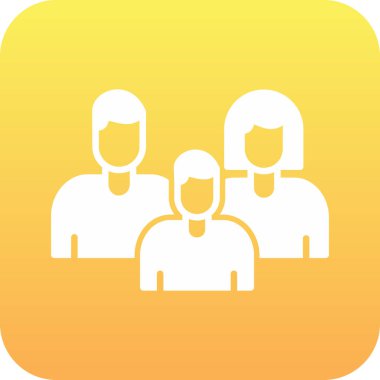 Bir grup insan. Arka planda insanların olduğu basit bir illüstrasyon