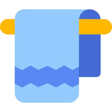 Havlu Web simgesi vektör illüstrasyonu