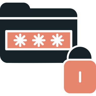 Kredi kartı parola simgesi - taslak biçimi