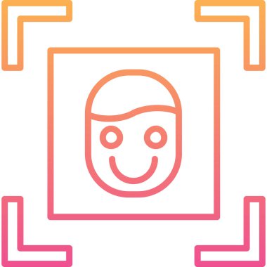 Robot simgesinin vektör çizimi, vektör illüstrasyonu