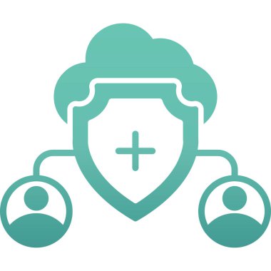 kalkan ikon vektör illüstrasyonu