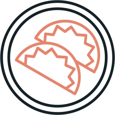 Ekmek. Web simgesi basit illüstrasyon