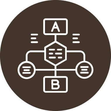 Veri merkezi. Web simgesi basit illüstrasyon