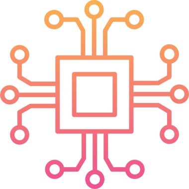 Çip. Web simgesi basit illüstrasyon