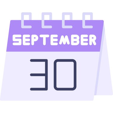 Takvim simgesi tasarımı, basit vektör illüstrasyonu