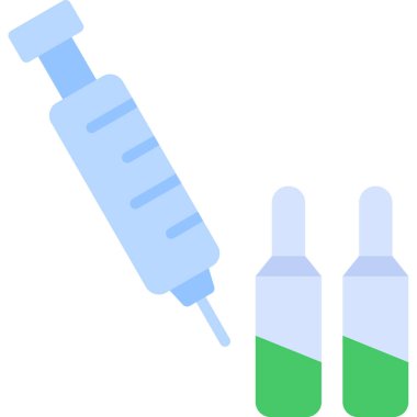 enjeksiyon web simgesi basit illüstrasyon