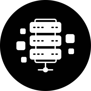 Seo ve simgenin vektör illüstrasyonu