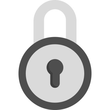 düz vektör simgesini kilitle