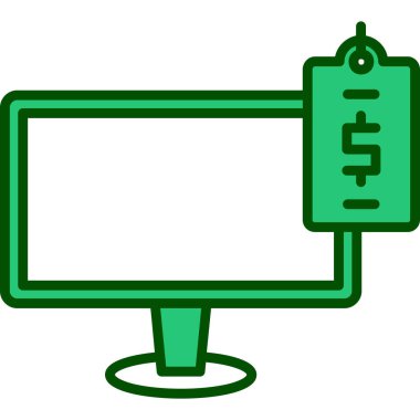 Para için. Web simgesi basit illüstrasyon