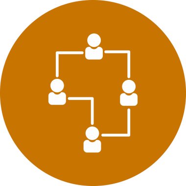 şebeke. Web simgesi basit illüstrasyon