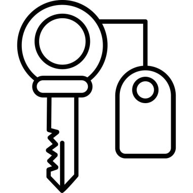 Anahtar. Web simgesi basit illüstrasyon