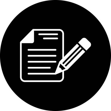 belge simgesi vektör illüstrasyonu