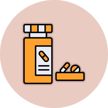 İlaç ikonu. vektör illüstrasyonu