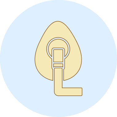 Bir ışık simgesinin vektör illüstrasyonu