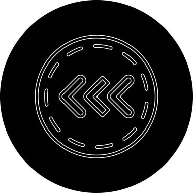 Bir madeni paranın vektör illüstrasyonu