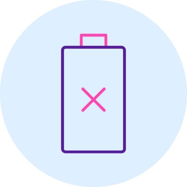 Pil. Web simgesi basit illüstrasyon