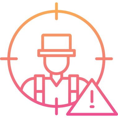 Şapkalı bir adamın vektör çizimi