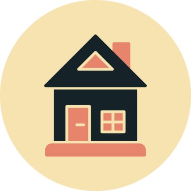 Modern yapı simgesinin vektör illüstrasyonu