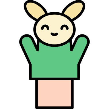 Sevimli tavşan hayvan karakteri