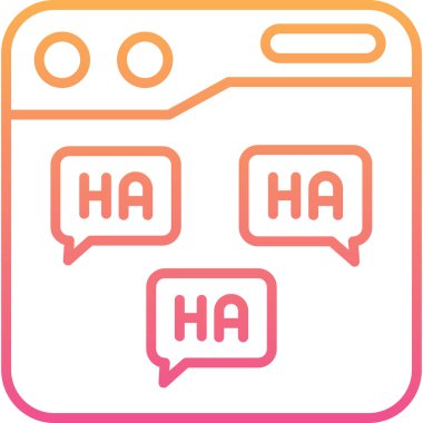 Beyaz arka planda izole edilmiş mutlu gülümseme konuşma ikonu. vektör illüstrasyonu