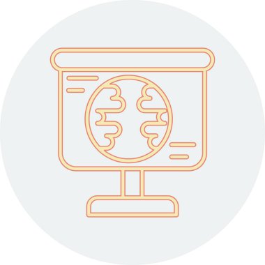 dünya simgesi, vektör illüstrasyonu