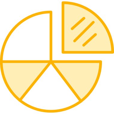 Pasta grafik vektör simgesi. biçim düz simge sembolü, sarı renk, beyaz arkaplan.