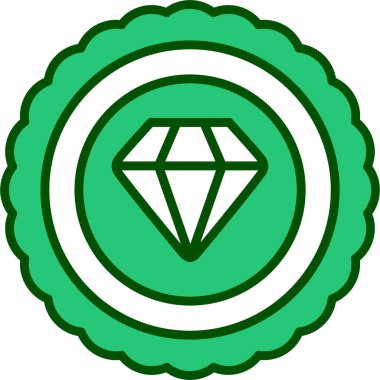 diamond icon in trendy style isolated background