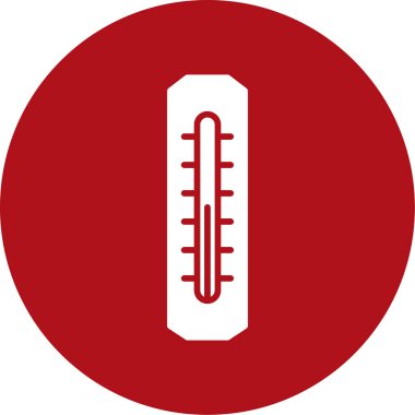 Termometre simgesinin vektör illüstrasyonu
