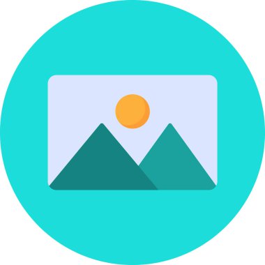 resim simgesi vektör illüstrasyonu