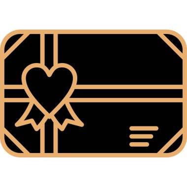 Kalp vektör çizim kartı