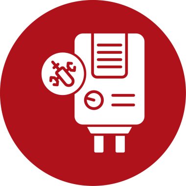 Bir araba tamir simgesinin vektör çizimi