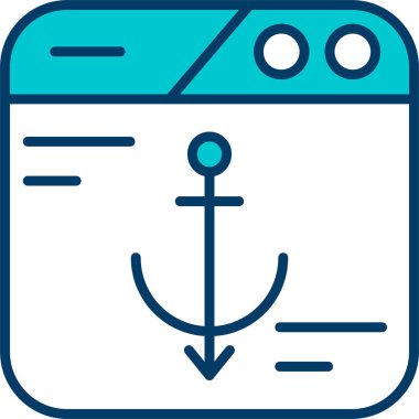 Modern bir simgenin vektör illüstrasyonu