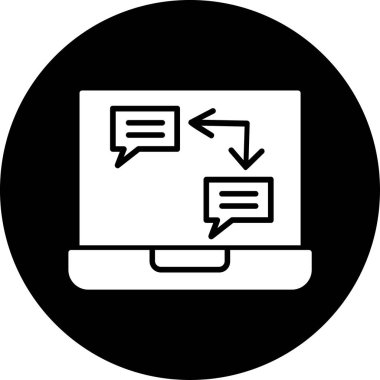 Web ve ticari ağ için vektör bilgisayar simgesi