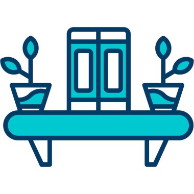 Kahve. Web simgesi basit illüstrasyon