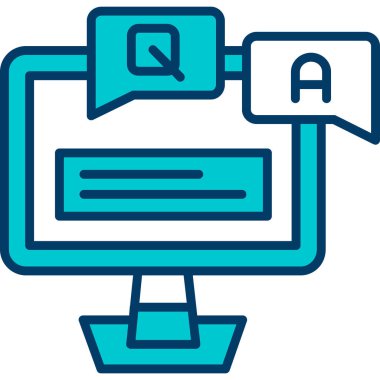 Sohbet simgesi vektör illüstrasyonu