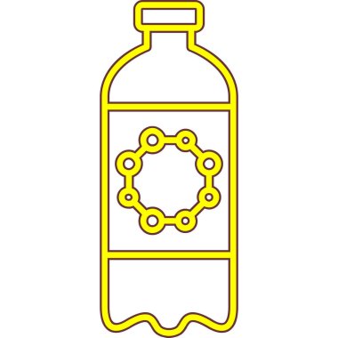 Çizgi film şişesinin vektör çizimi