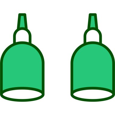 yeşil ve beyaz plastik şişe