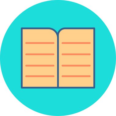 Kitap simgesinin vektör illüstrasyonu