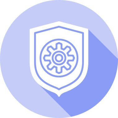 Güvenlik simgesinin vektör illüstrasyonu