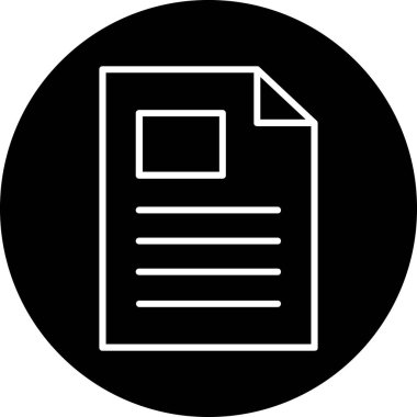 Bilgi web simgesi basit vektör illüstrasyonu