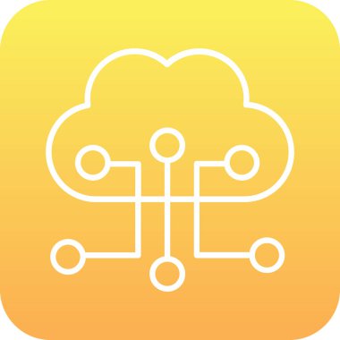 vektör Bulut simgesi illüstrasyonu