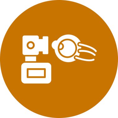 Kamera. Web simgesi basit illüstrasyon