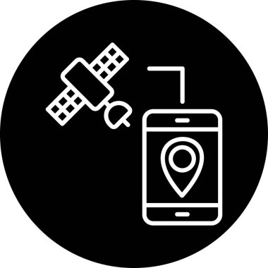 gps simgesi, vektör illüstrasyonu