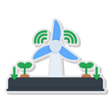 Rüzgar enerjisi simgesi olan bitki